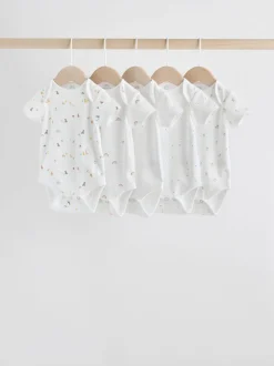 Personnage blanc - Combinaisons bébé à manches courtes