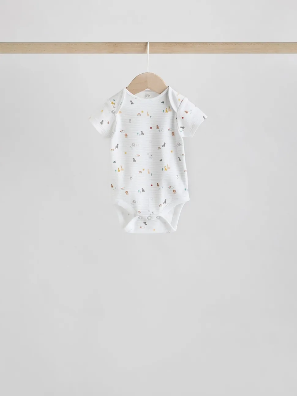 Personnage blanc - Combinaisons bébé à manches courtes