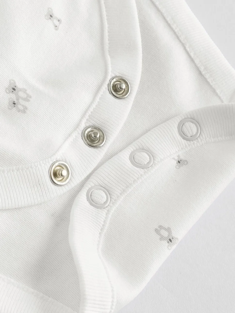 Personnage blanc - Combinaisons bébé à manches courtes