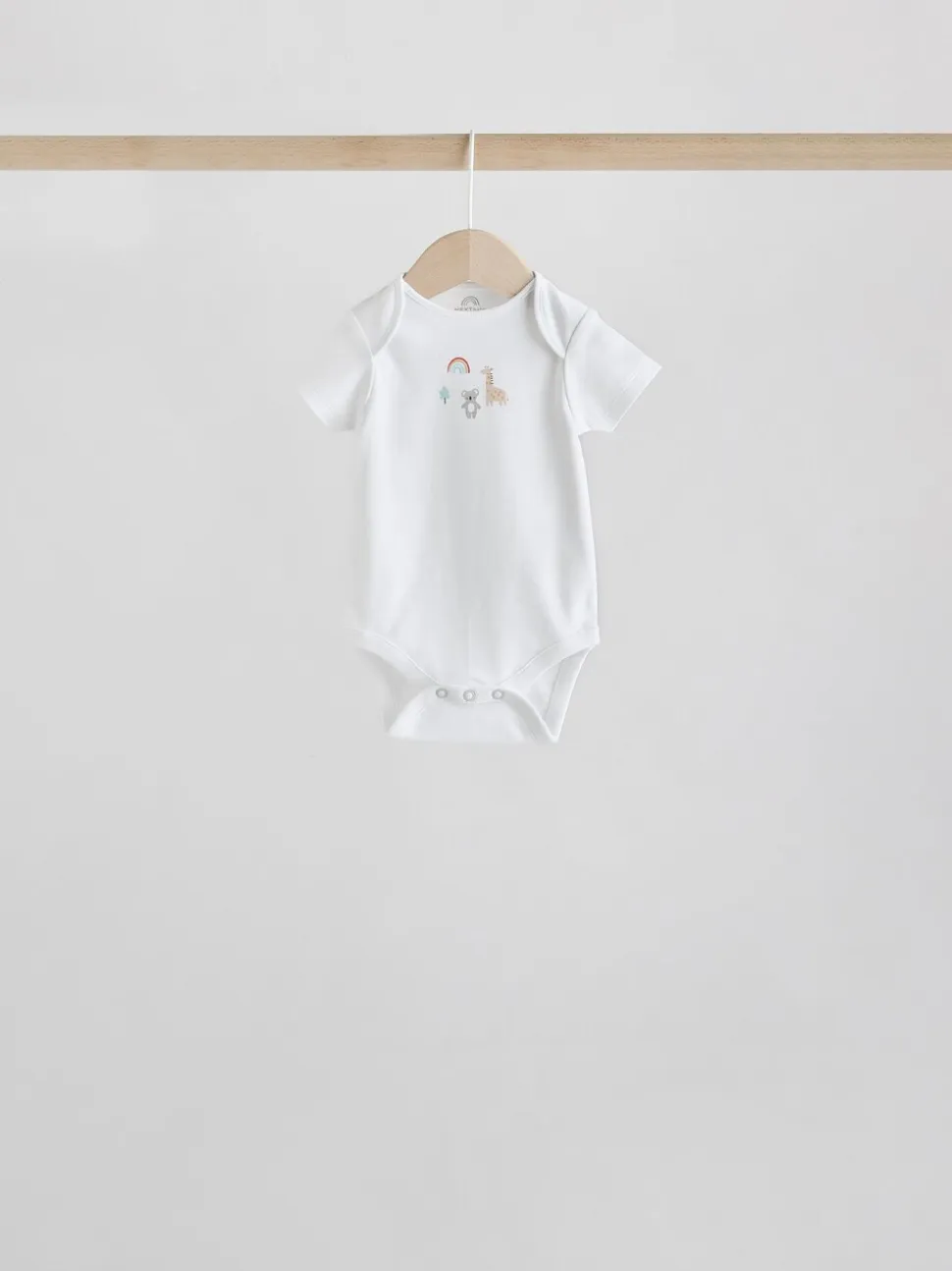 Personnage blanc - Combinaisons bébé à manches courtes