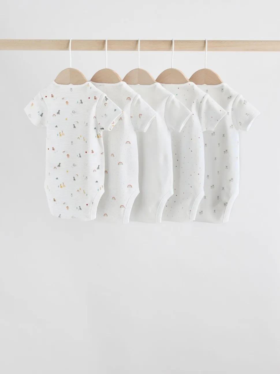 Personnage blanc - Combinaisons bébé à manches courtes