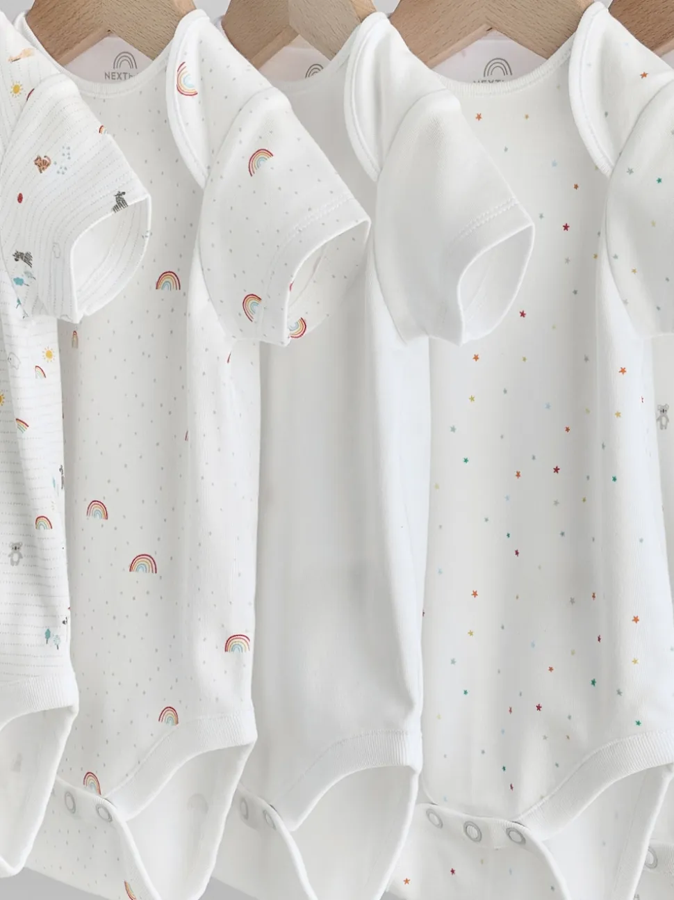 Personnage blanc - Combinaisons bébé à manches courtes