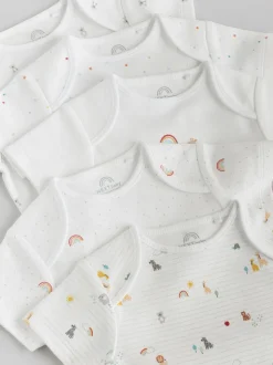 Personnage blanc - Combinaisons bébé à manches courtes