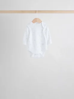 Personnage blanc - Manches longues 100% Coton Bébé Body