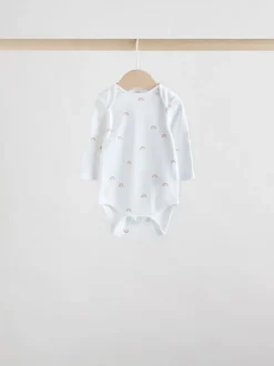Personnage blanc - Manches longues 100% Coton Bébé Body