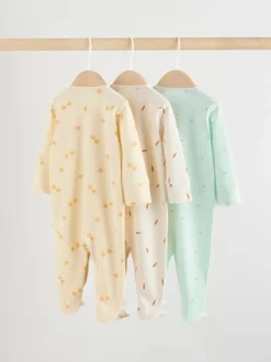 Personnage de Pâques jaune - 3 Pack Baby Sleepsuits (0mths-2yrs)