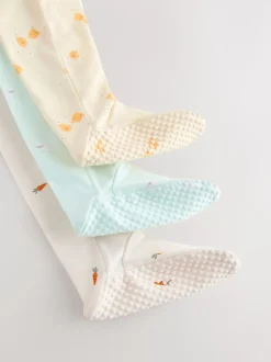 Personnage de Pâques jaune - 3 Pack Baby Sleepsuits (0mths-2yrs)