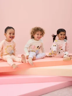 Personnage pastel - Lot de 3 pyjamas Snuggle à manches longues (9mois-12ans)