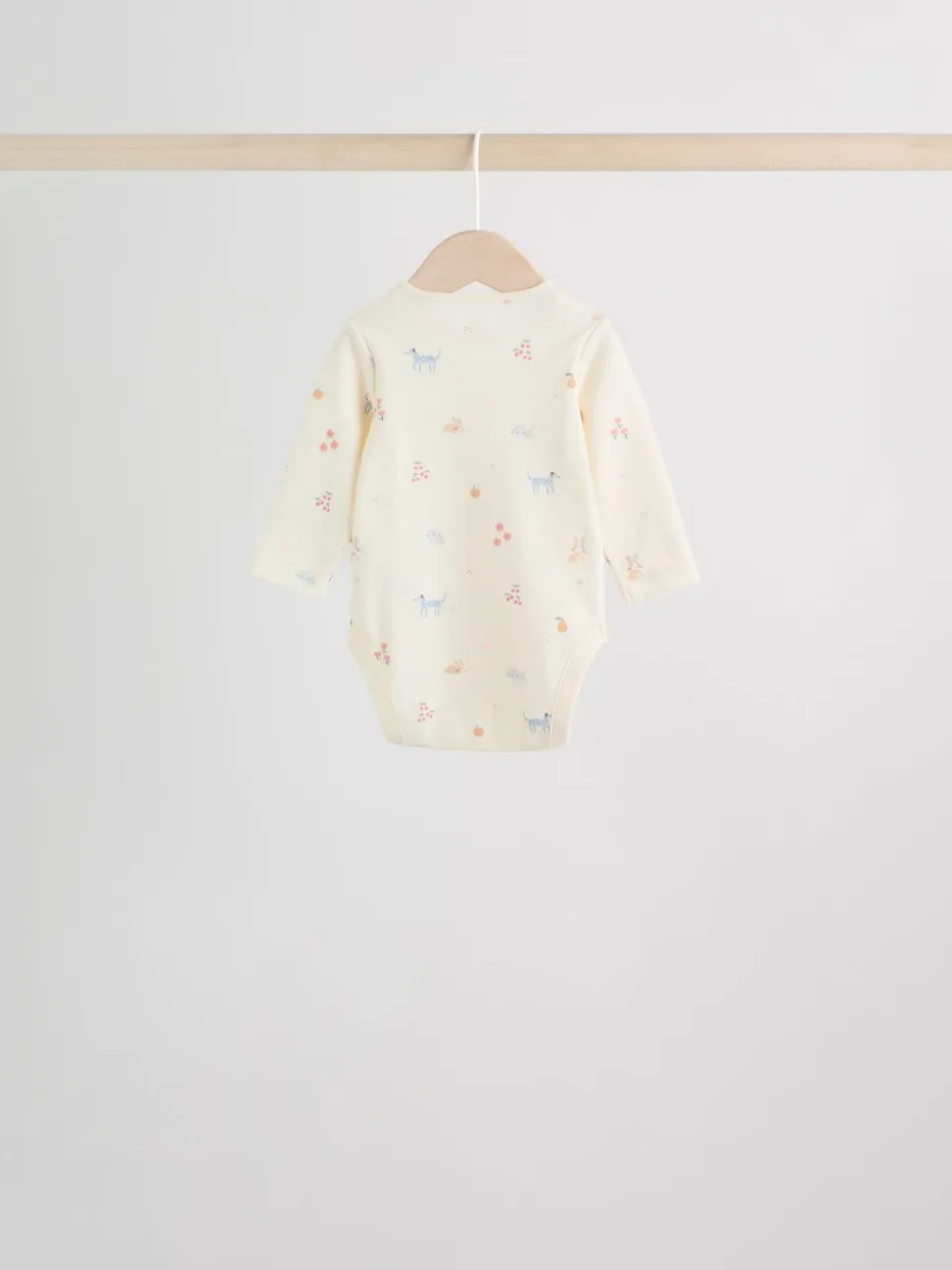 Personnage pastel multicolore - Lot de 5 bodies à manches longues pour bébé