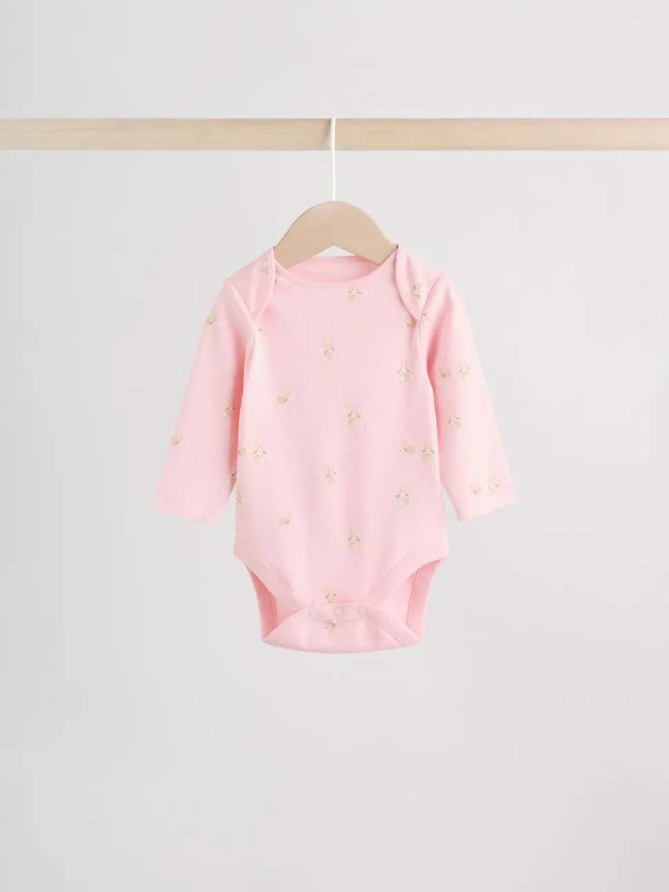 Personnage pastel multicolore - Lot de 5 bodies à manches longues pour bébé