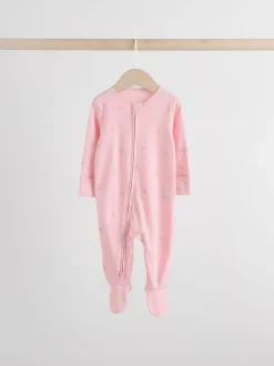 Personnage pastel multicolore - Dors-bien bébé à fermeture éclair bidirectionnelle (0-2ans)