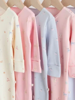 Personnage pastel multicolore - Dors-bien bébé à fermeture éclair bidirectionnelle (0-2ans)