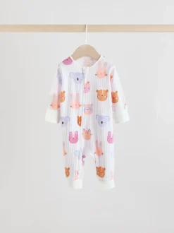 personnage Rose Animal - Combinaisons de nuit à fermeture éclair pour bébés 5 Pack (0mths-3yrs)