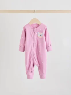 personnage Rose Animal - Combinaisons de nuit à fermeture éclair pour bébés 5 Pack (0mths-3yrs)