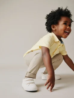 Personnage vichy jaune - Chemise Oxford à manches longues (3mths-7yrs)