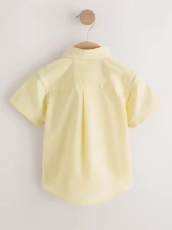 Personnage vichy jaune - Chemise Oxford à manches longues (3mths-7yrs)