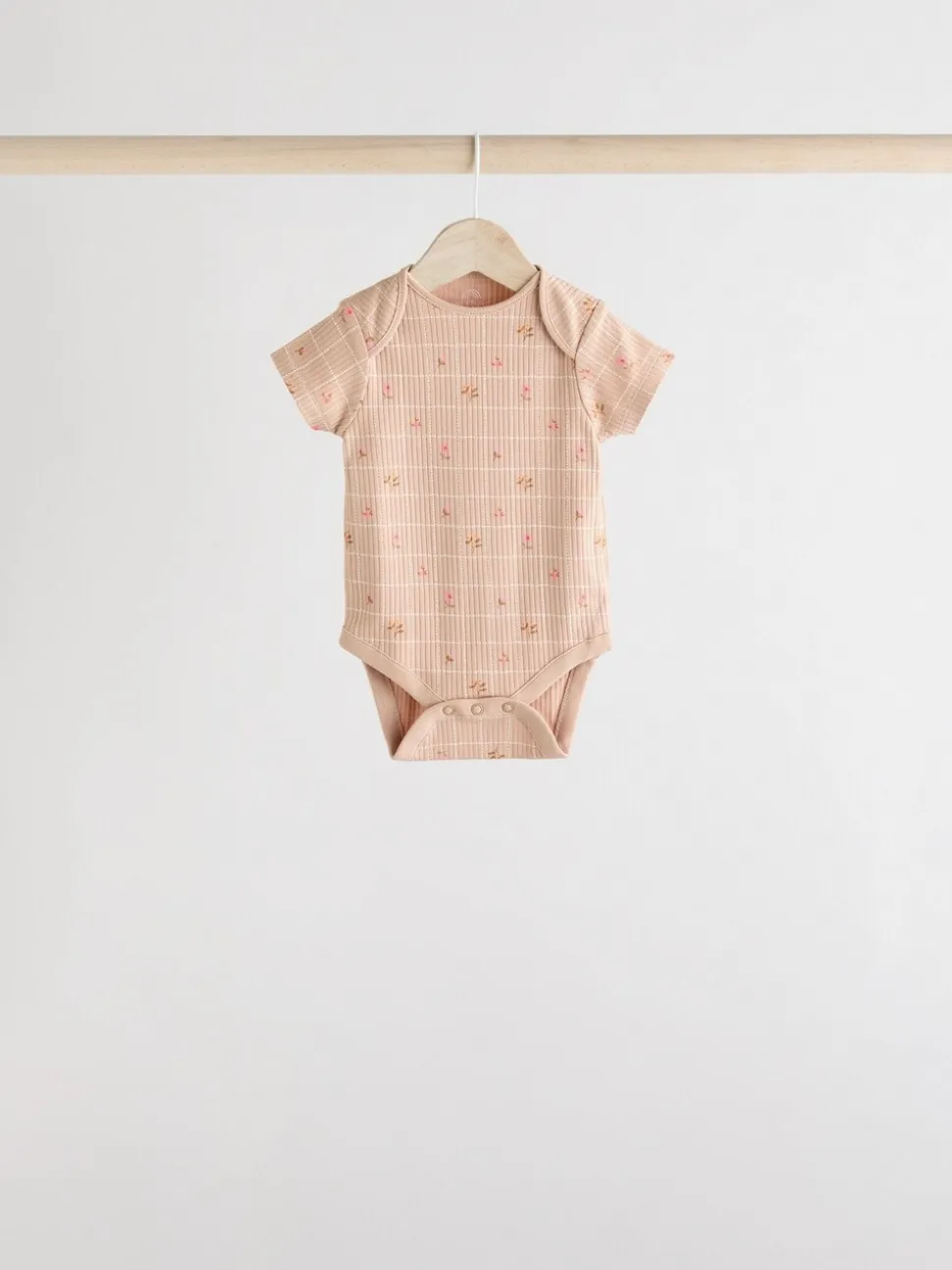 petit motif abricot - Lot de 5 bodies bébé à manches courtes