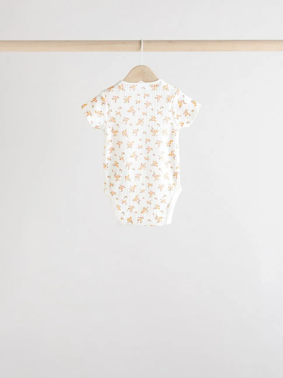 petit motif abricot - Lot de 5 bodies bébé à manches courtes