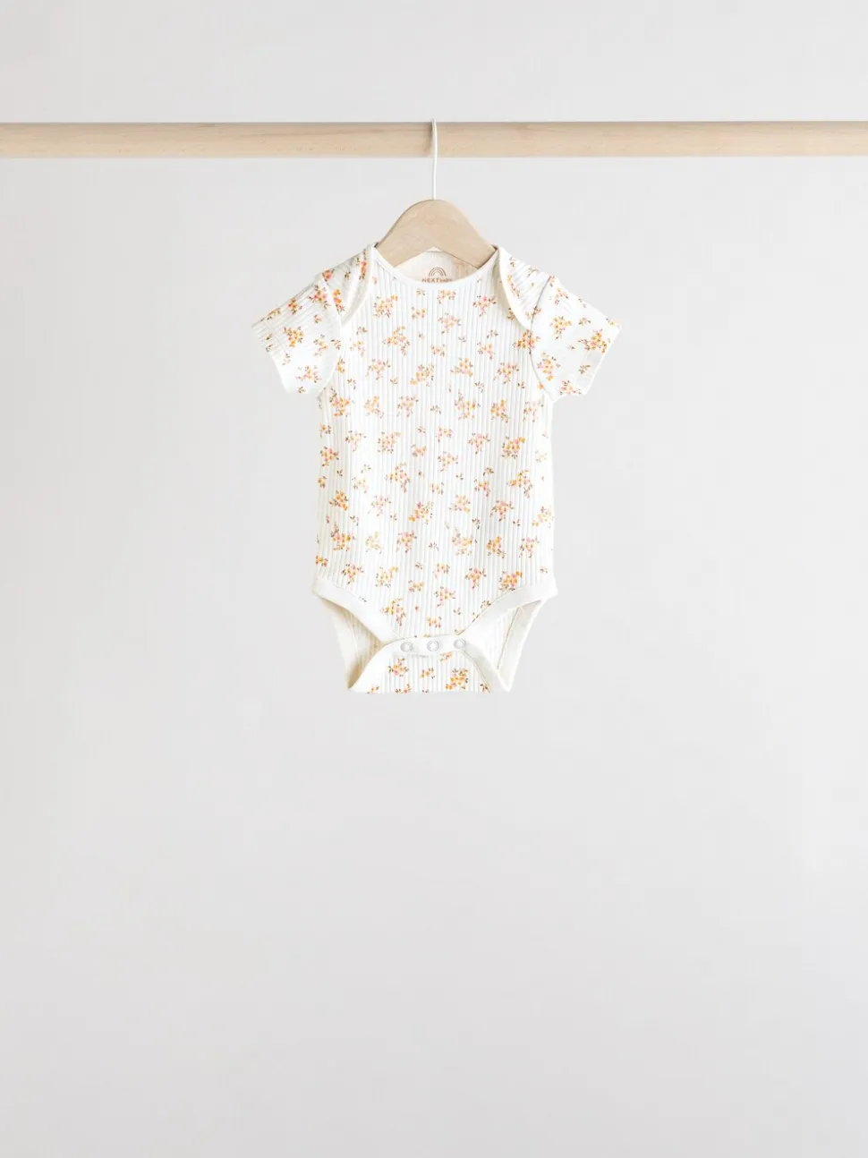 petit motif abricot - Lot de 5 bodies bébé à manches courtes