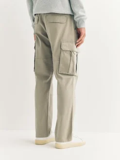 Pierre - Ajustement droit - Pantalon cargo stretch en coton