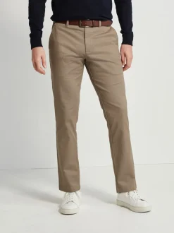 Pierre - Ajustement droit - Pantalon chino doux imprimé à ceinture