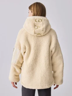 Pierre - Baker by Ted Baker veste zippée en polaire en peau de mouton à capuche