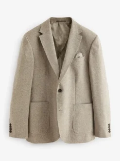 Pierre - Blazer Nova Fides en coton italien texturé coupe ajustée