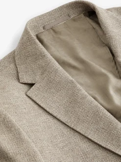Pierre - Blazer Nova Fides en coton italien texturé coupe ajustée