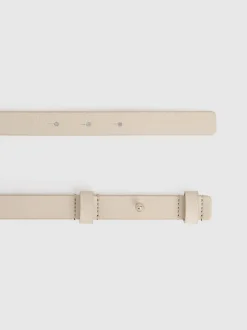 Pierre - Ceinture REISS Hayley en cuir à charnières carrées