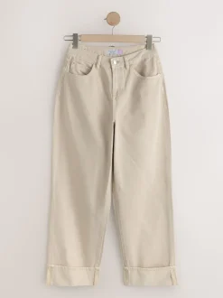 Pierre - Jean retroussé Boyfriend Hourglass Jambe large taille mi-haute