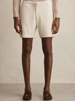 Pierre - Short texturé Reiss Newmark à cordon de serrage