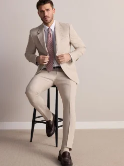 Pierre - Veste de costume slim Leomaster 100% lin italien