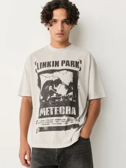 Pierre Linkin Park - Ajustement régulier - T-shirt imprimé graphique bande