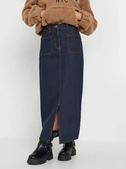 PixieGirl Petite 100{Jupes Mi-long à poches plaquées en coton