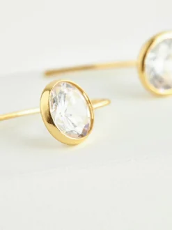 Plaqué or - Pendants d'oreilles scintillants