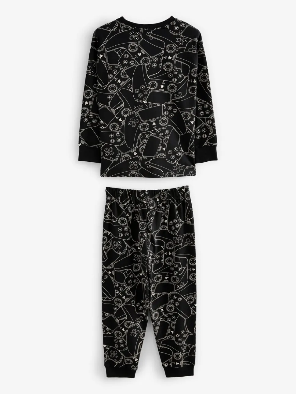 Playstation Noir/Blanc - Pyjama simple à manches longues (3-16ans)