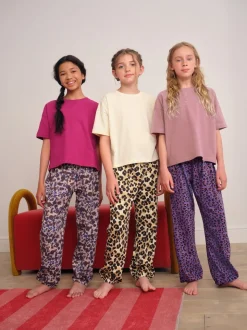 Plum/Marron - Lot de 3 pyjamas de jogging à imprimé animal (3-16ans)
