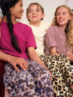 Plum/Marron - Lot de 3 pyjamas de jogging à imprimé animal (3-16ans)