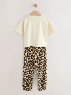 Plum/Marron - Lot de 3 pyjamas de jogging à imprimé animal (3-16ans)