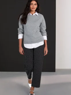 Point noir de Polka - Jeans de jambe droite