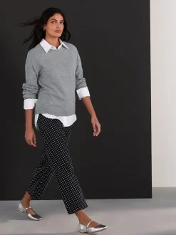 Point noir de Polka - Jeans de jambe droite