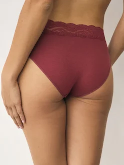 Pois imprimés - Culotte en coton et dentelle 7 Pack