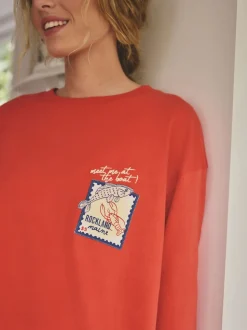 Poisson à rayures rouges - Pyjama en jersey à manches courtes