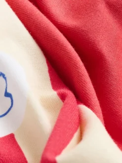 Poisson à rayures rouges - Pyjama en jersey à manches courtes