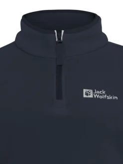Polaire Jack Wolfskin Taunus Bleu à demi-fermeture éclair