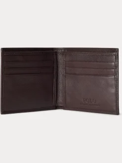 Polo Ralph Lauren Portefeuilles Billfold en cuir galet