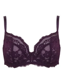 Pourpre foncé - Soutien-gorge Pour Moi Fleur à balconnet