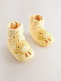 Poussin jaune - Chaussures bébé à chaussettes (0à18mois)