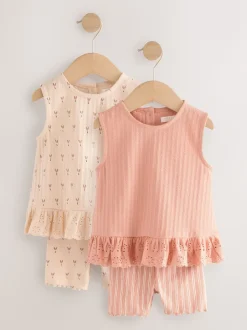 pâquerettes neutres - Ensemble gilet et short Lot de 2 (3mois7ans)