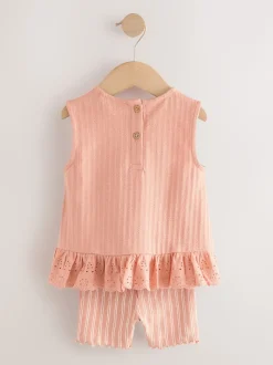 pâquerettes neutres - Ensemble gilet et short Lot de 2 (3mois7ans)